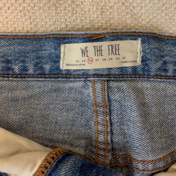 Free People Denim Skirt Size 26 - Picture 2 of 5